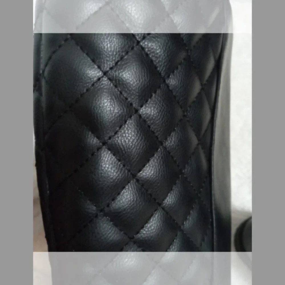 Kohl's Girls Black Quilted Knee High Riding Boots Size 2